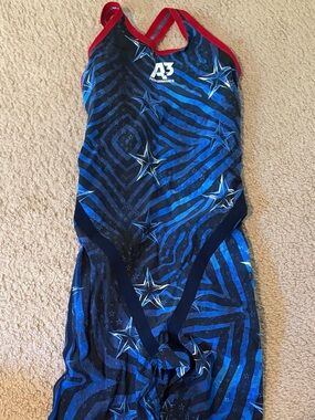 Women's Blue Star-Print One-Piece Swimsuit